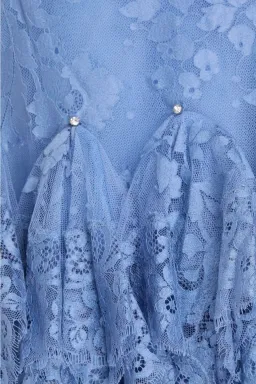 Zimmermann Eden Lace Handkerchief Dress Blue Size 1/AU10 for rent on The Volte - image 6