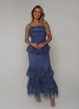 Zimmermann Eden Lace Handkerchief Dress Blue Size 1/AU10 for rent on The Volte - image 9