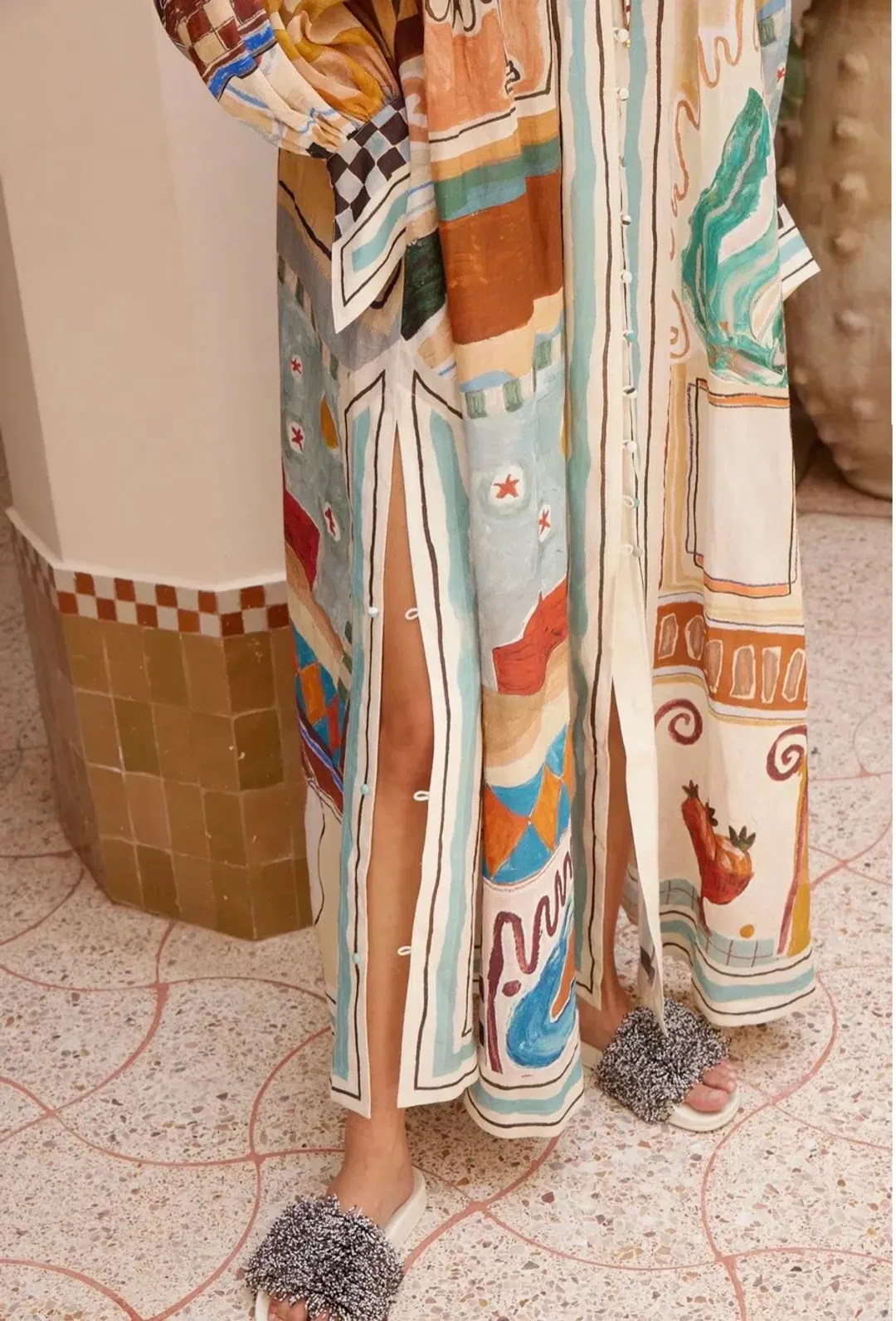 ALEMAIS MICHELLE SHIRTDRESS Size 10 for rent on The Volte - main image