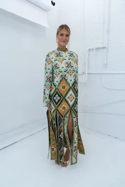 Alemais Cece Spliced Midi Dress- 8 for rent on The Volte - image 3