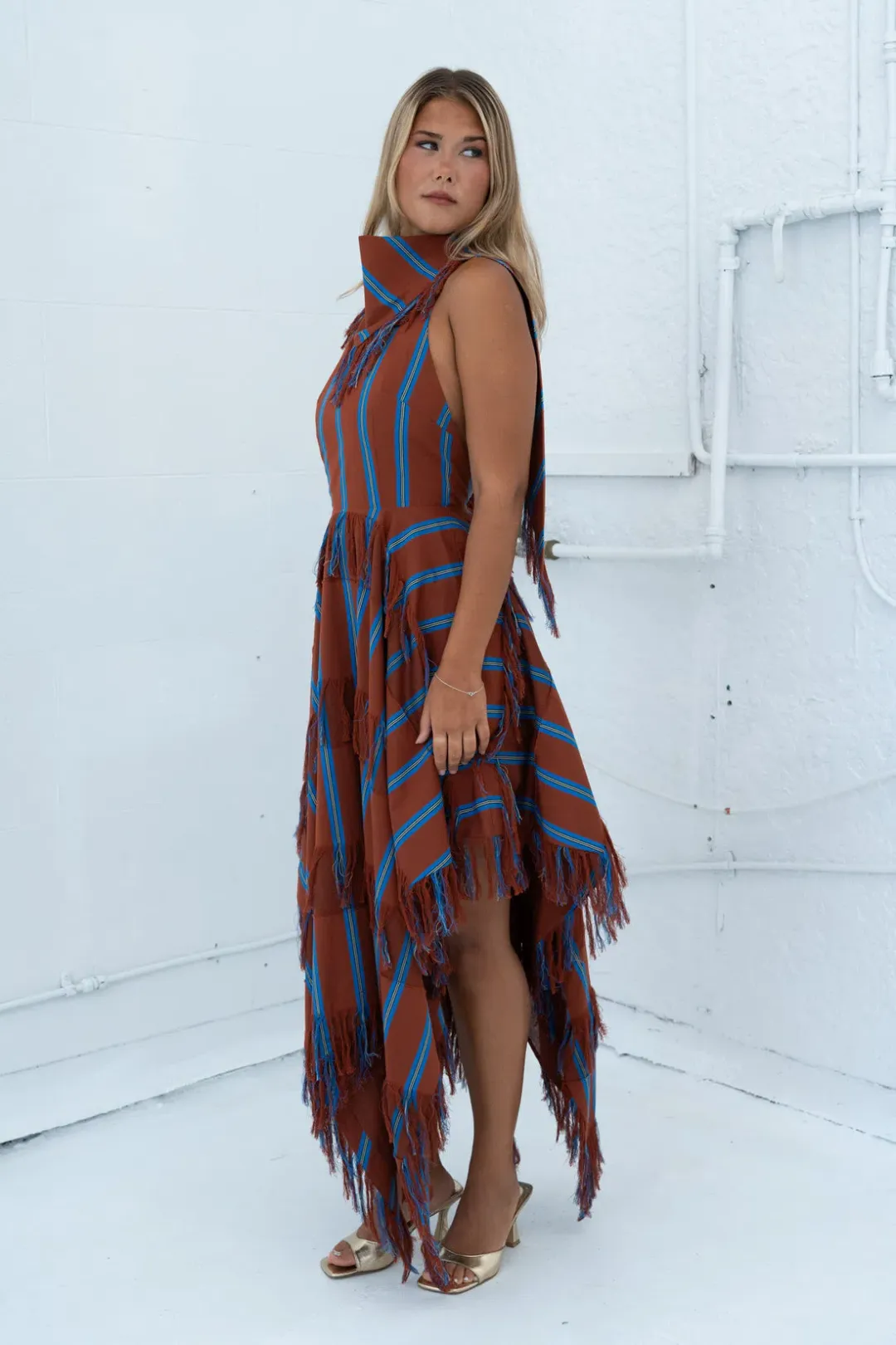 Alemais Noura Fringe Midi Dress- 6 for rent on The Volte - main image