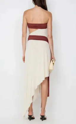 Bec and Bridge Ayla Strapless Dress in Rust Size 8 for rent on The Volte - image 2