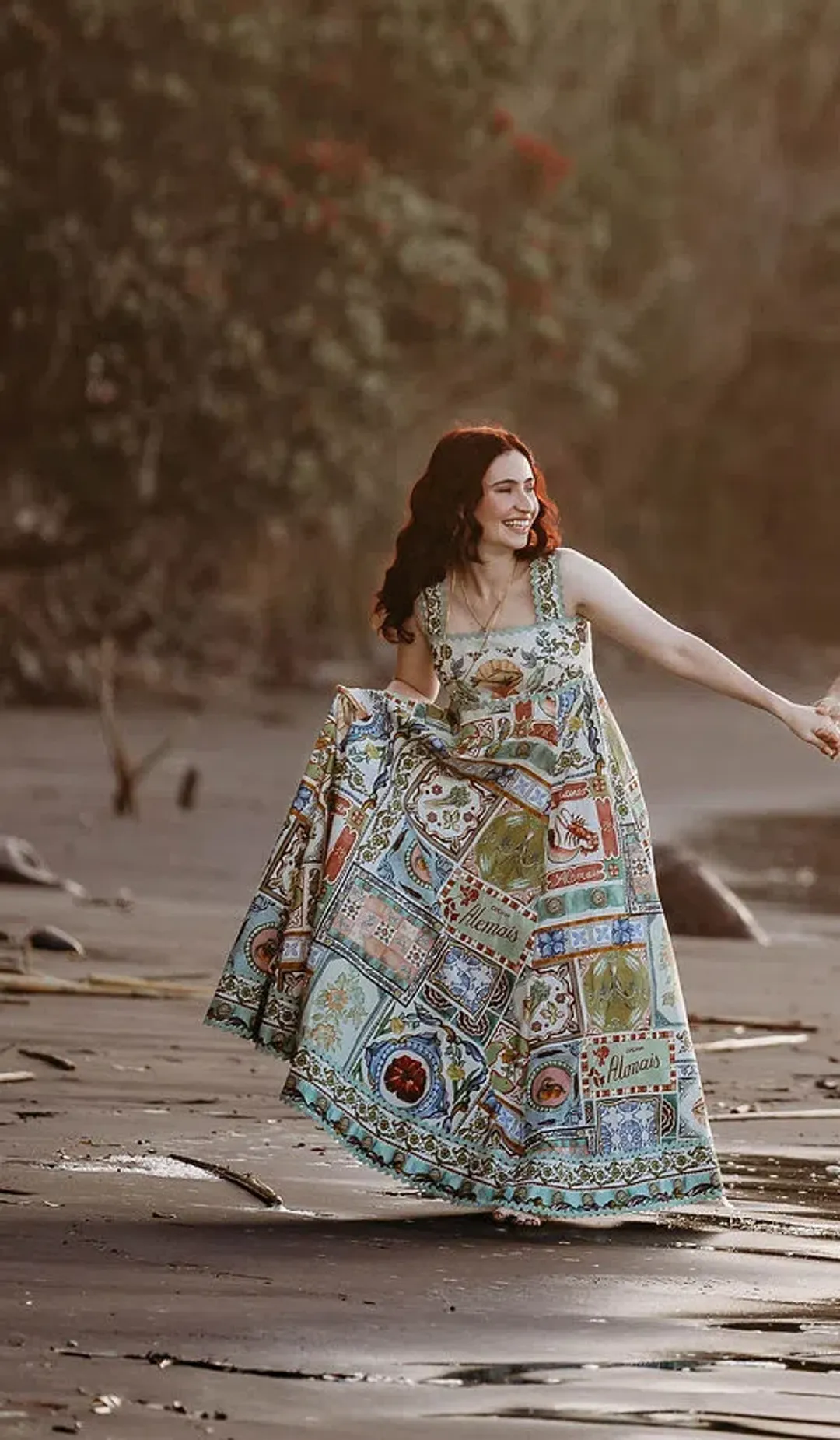 Alemais Tommasina Summer Dress in Multi Colour Size 8 AU for rent on The Volte - main image