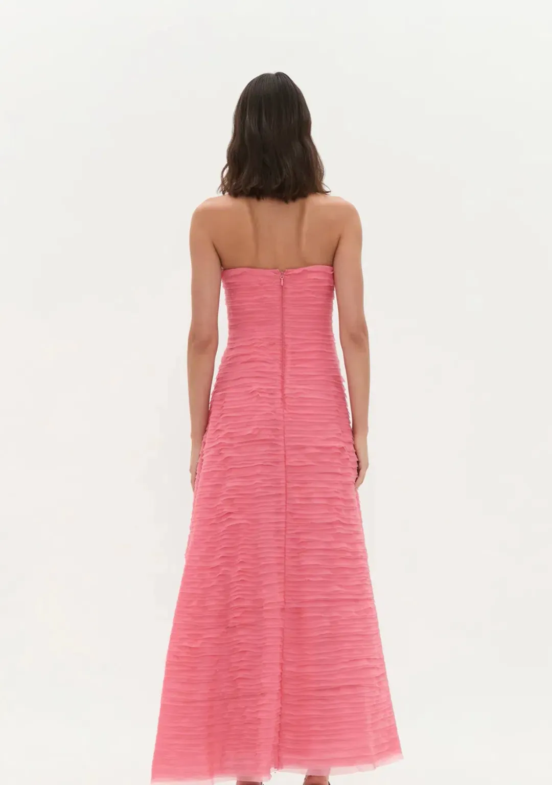 AJE Soundscape Maxi Dress in Guava Pink Size 12 for rent on The Volte - main image