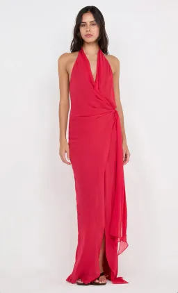 Bec & Bridge Soneva Wrap Dress in Strawberry Size 8 for rent on The Volte - image 2