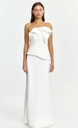 Acler White Esher Maxi Dress - 10  for rent on The Volte - image 1