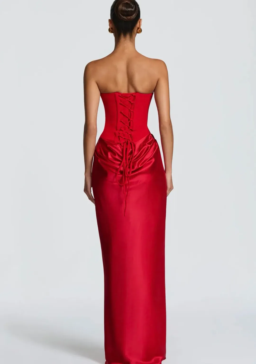 BABYBOO MAGGIE MAXI DRESS RED XS for rent on The Volte - main image