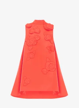 Leo Lin Fallon Appliqué Floral Mini Dress Saffron Size 16 for rent on The Volte - image 4