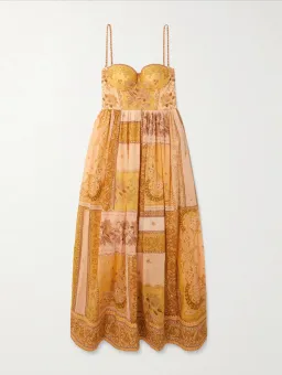 Zimmermann LUCKY CORSET MIDI DRESS Size 1/AU10 for rent on The Volte - image 3