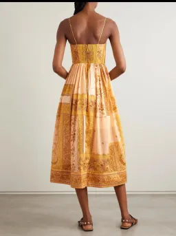 Zimmermann LUCKY CORSET MIDI DRESS Size 1/AU10 for rent on The Volte - image 2