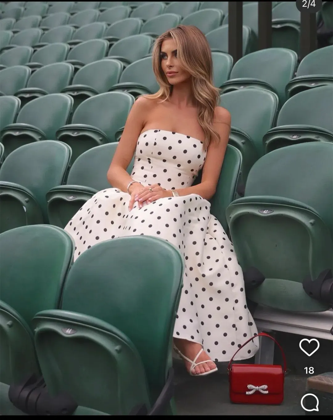 Self Portrait Polka Dot Dress for rent on The Volte - main image