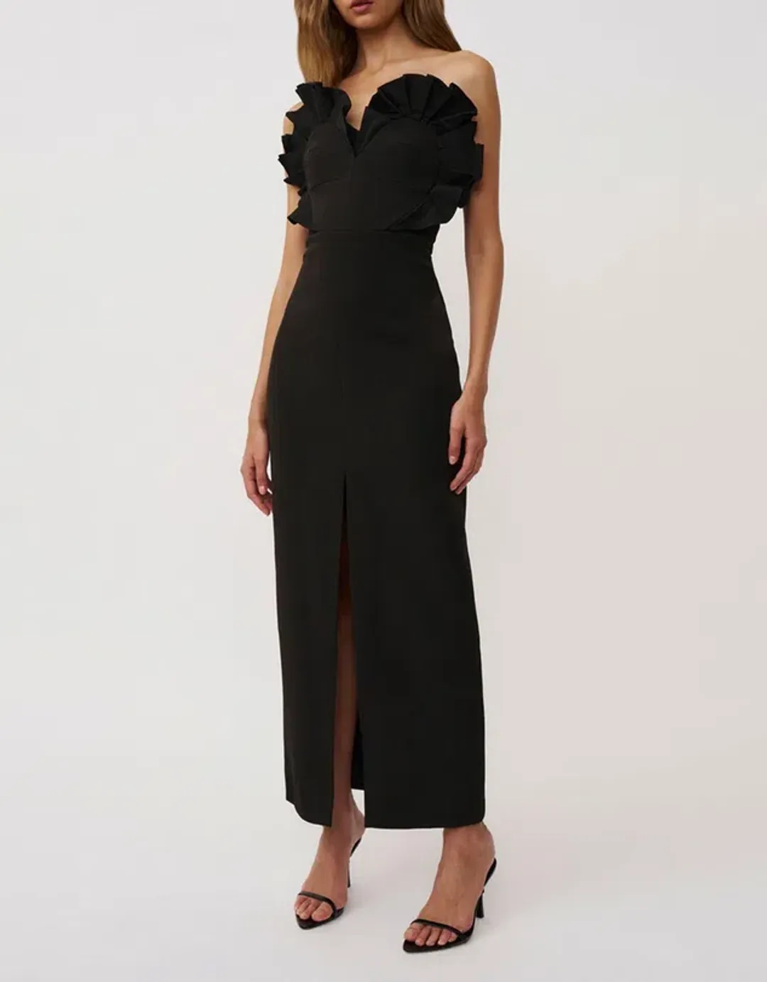 BY JOHNNY Anais Structured Strapless Dress Gown | Size 10 for rent on The Volte - main image