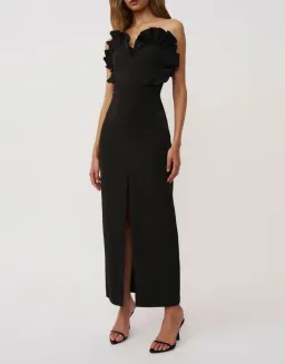 BY JOHNNY Anais Structured Strapless Dress Gown | Size 10 for rent on The Volte - image 1