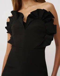 BY JOHNNY Anais Structured Strapless Dress Gown | Size 10 for rent on The Volte - image 4