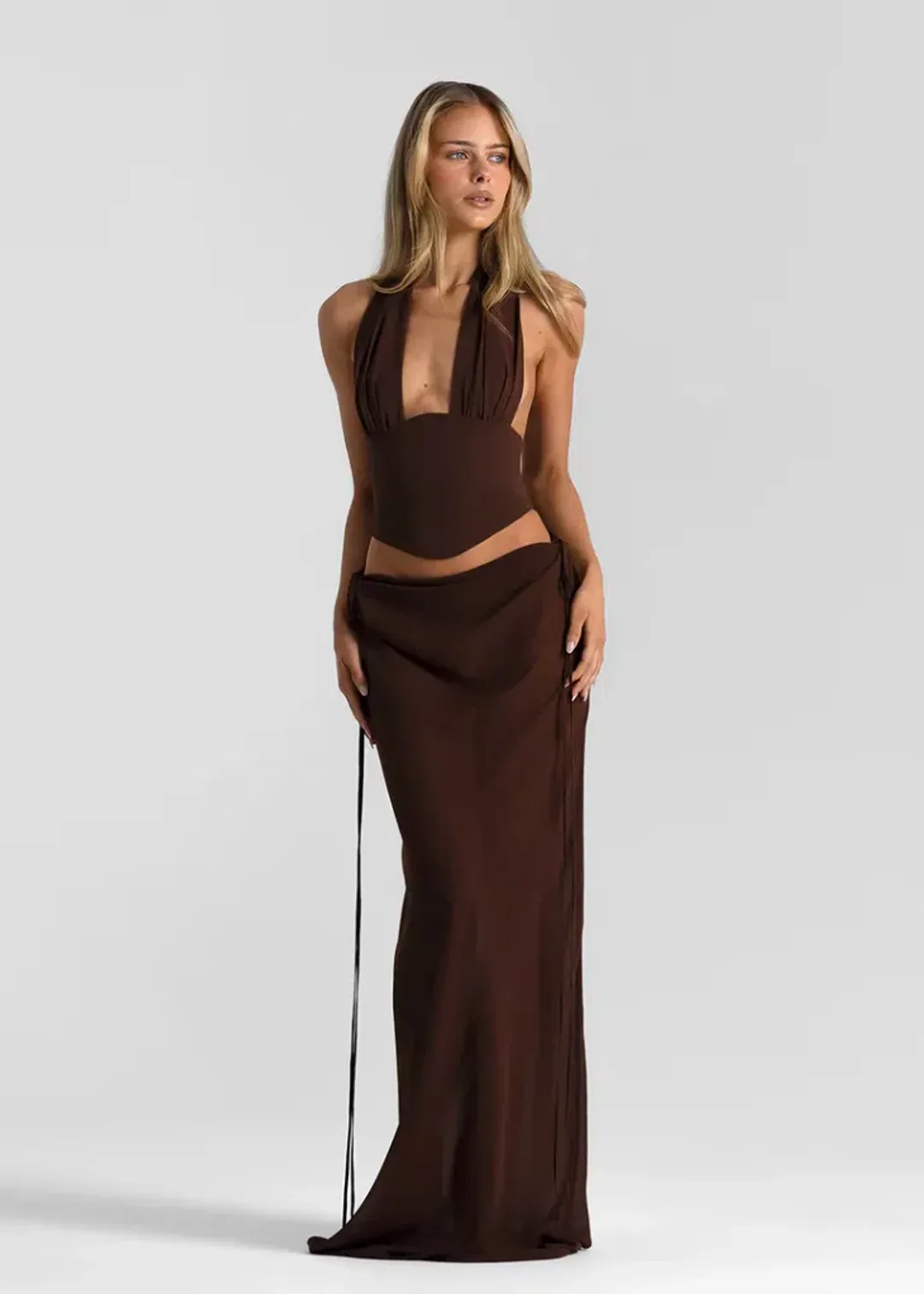 Natalie Rolt Bronte + Allira Set Espresso Size 1/AU 8 for rent on The Volte - main image