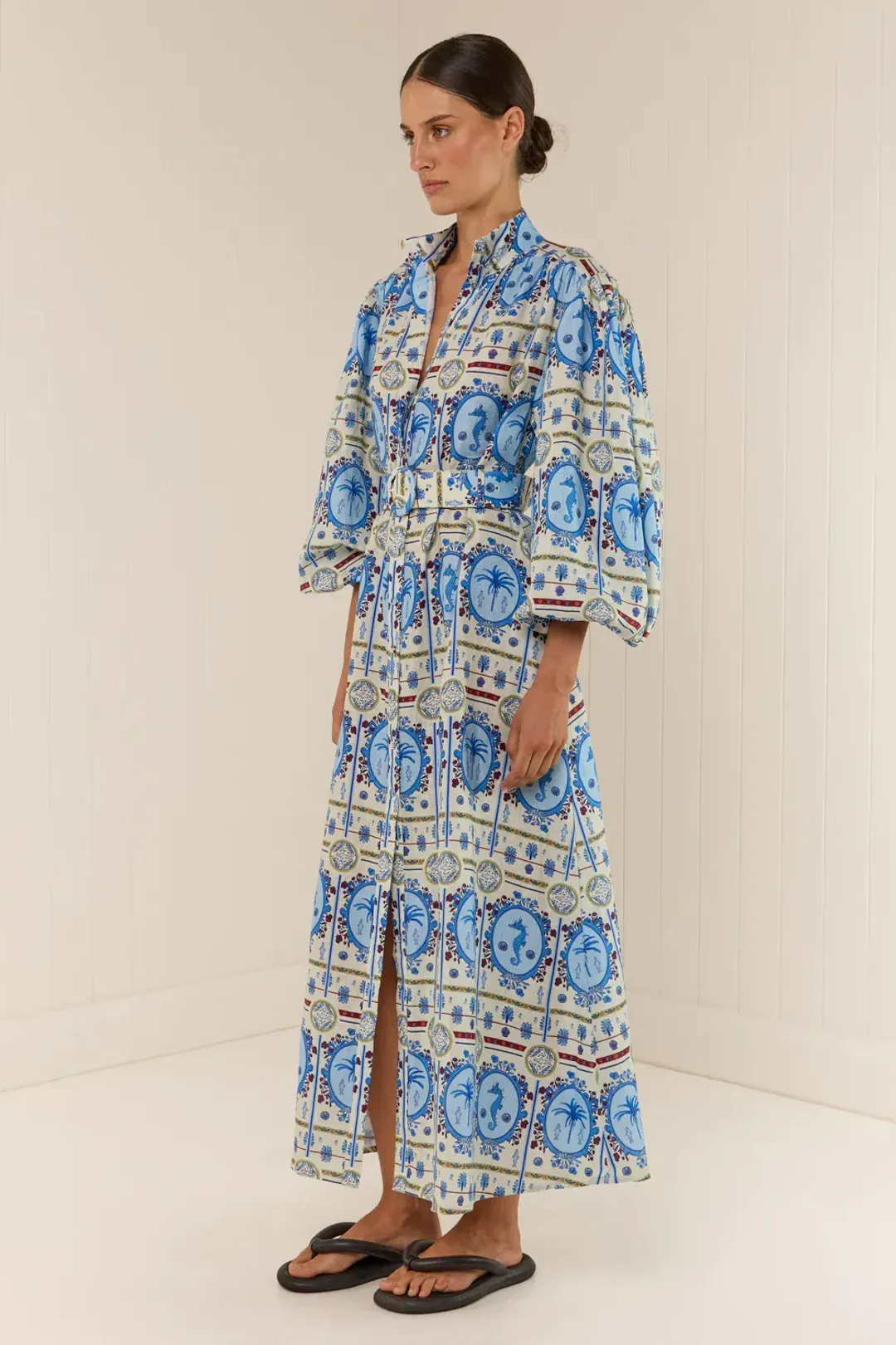 Palm Noosa Noddy Lagoona Tile Dress  for rent on The Volte - main image