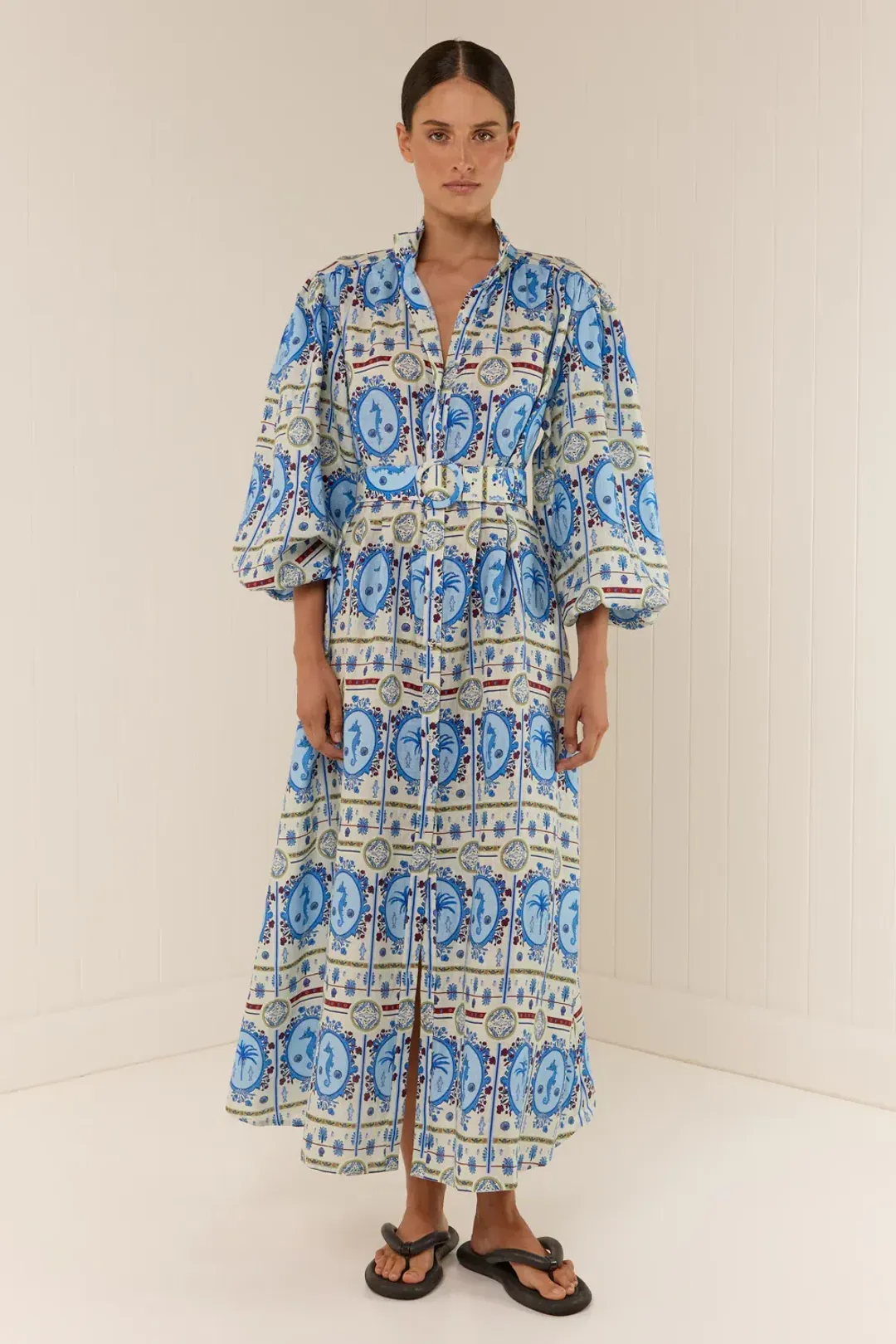 Palm Noosa Noddy Lagoona Tile Dress  for rent on The Volte - main image