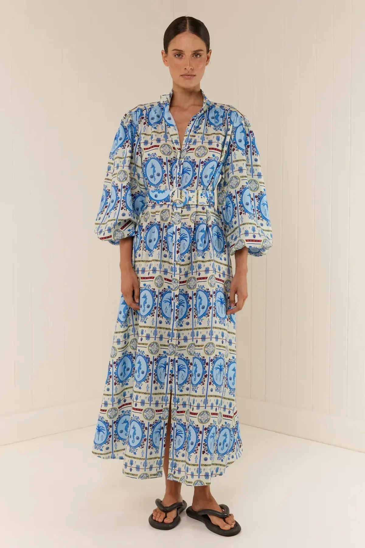 Palm Noosa Noddy Lagoona Tile Dress  for rent on The Volte - main image