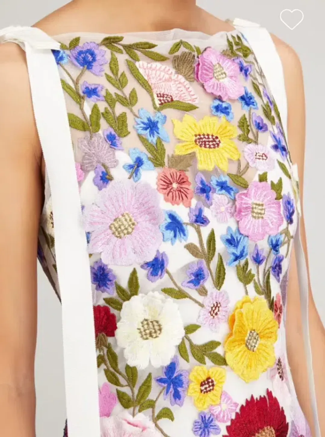 Rachel Gilbert Nya Floral Gown Multi Embroidered Floral Size 0 / AU 6 for rent on The Volte - main image