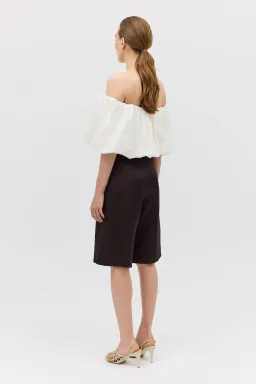 Bianca Spender Cotton Hazel Top White Size 6 for rent on The Volte - image 6