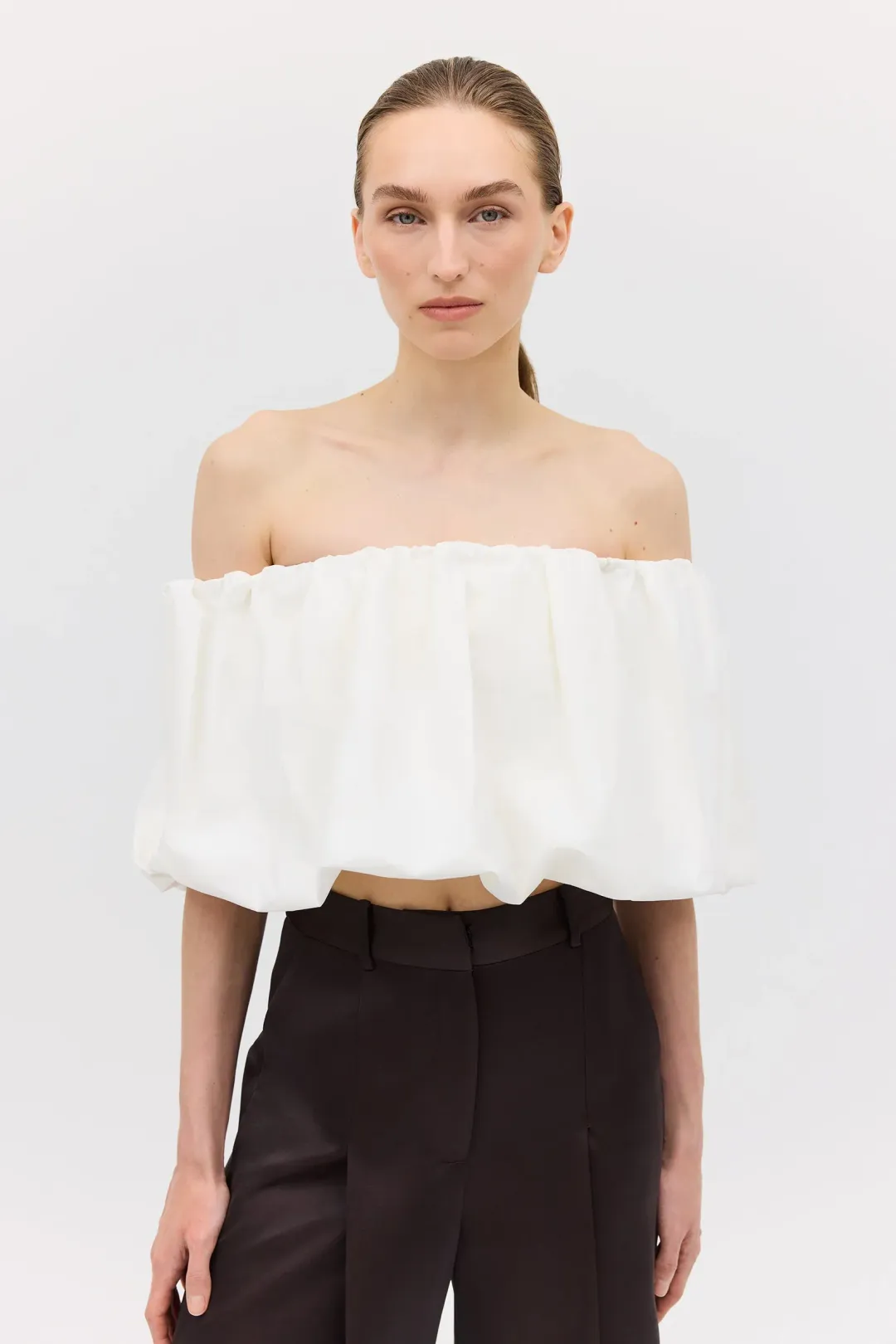 Bianca Spender Cotton Hazel Top White Size 6 for rent on The Volte - main image