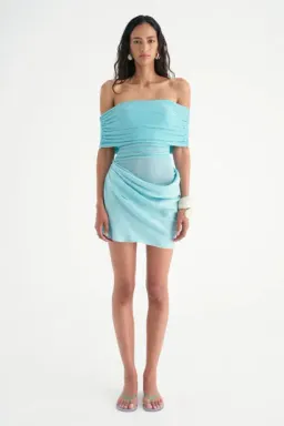 Nico Off Shoulder Mini Dress for rent on The Volte - image 1