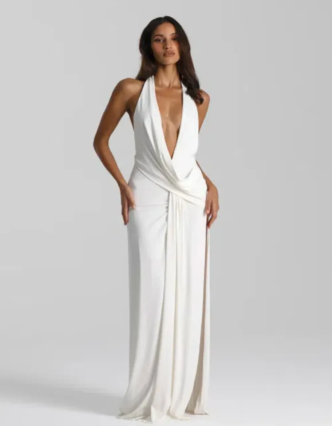 Natalie Rolt Winona Gown White  for rent on The Volte - main image