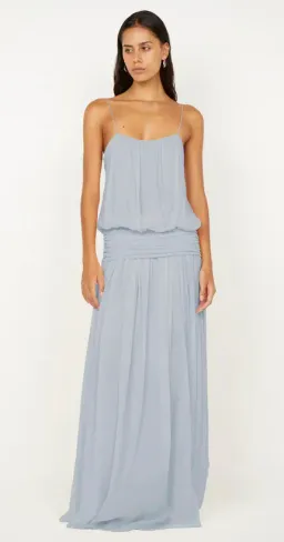 Bec + Bridge Camille Blouson Dress Cloud Blue for rent on The Volte - image 1