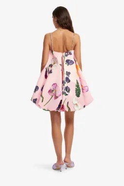 Leo Lin Patsy Embellished Puff Mini Dress Size 8 for rent on The Volte - image 2