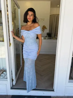 Elliatt Valencia Gown Maxi Blue Size 6 for rent on The Volte - image 1