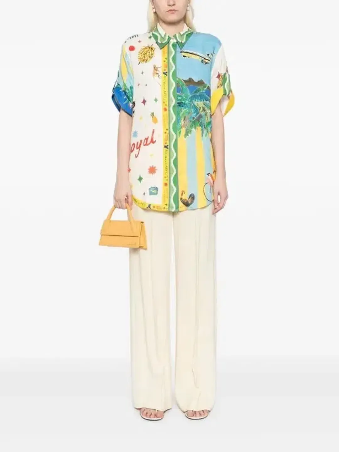 ALEMAIS All Aboard Linen Shirt and Skirt Set Size 10 AU for rent on The Volte - main image