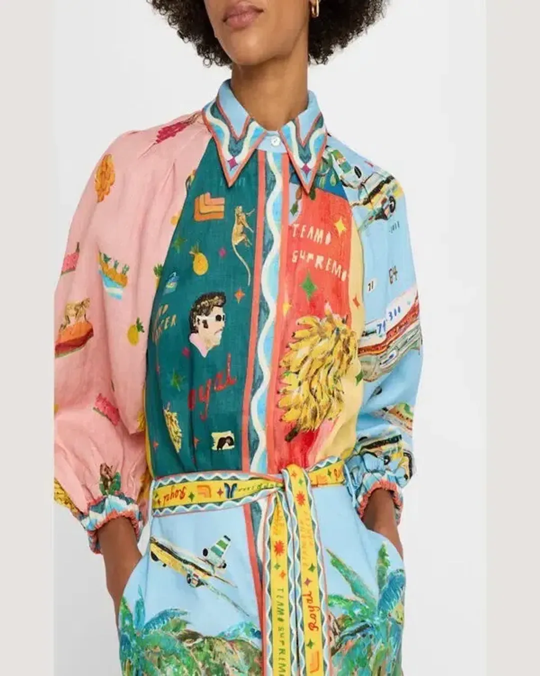 ALEMAIS All Aboard Mini Dress Size 10 AU for rent on The Volte - main image