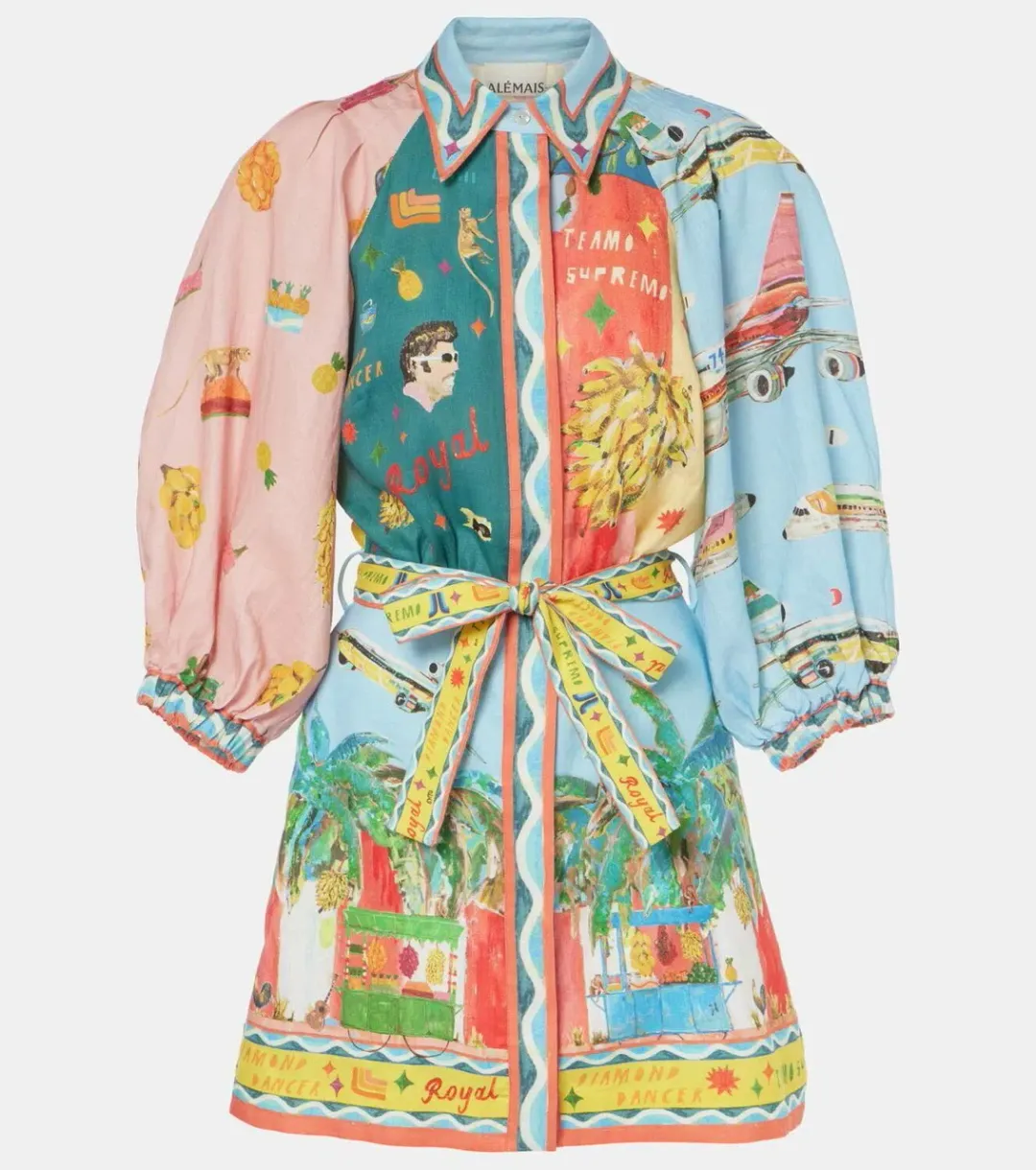 ALEMAIS All Aboard Mini Dress Size 10 AU for rent on The Volte - main image