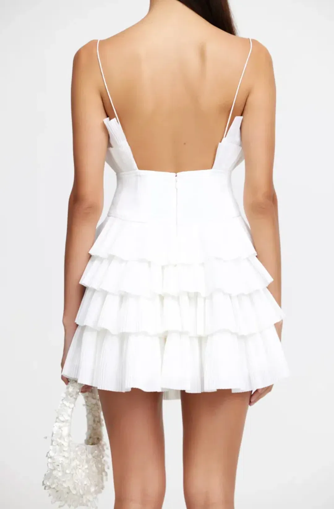 ACLER - Tremore Mini Dress Ivory for rent on The Volte - main image