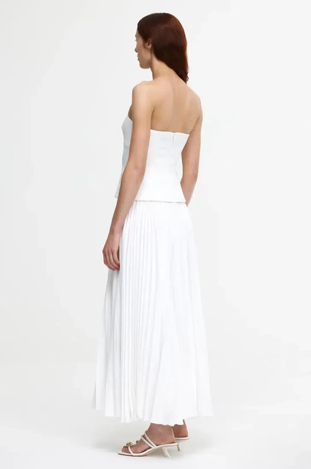 ACLER - Brayswick Midi Dress Ivory for rent on The Volte - main image