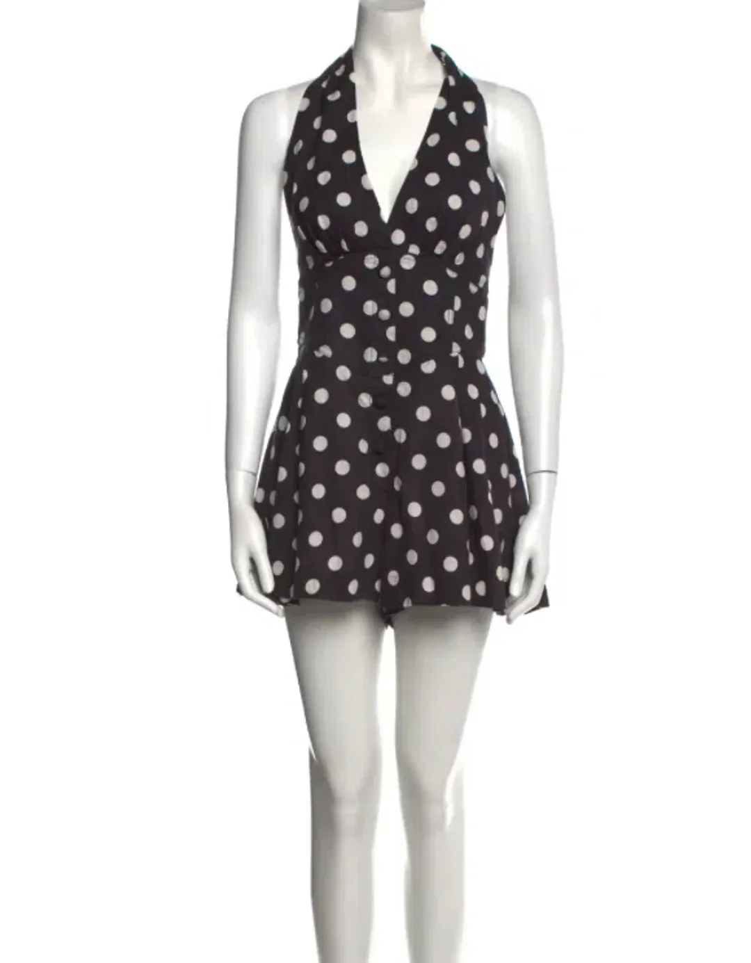 ZIMMERMANN - Bellitude Halter Playsuit Polkadot for rent on The Volte - main image