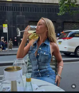 Venroy Denim halter dress 6 for rent on The Volte - image 3