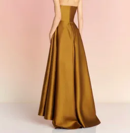 Solace London Tiffany Maxi Dress - Gold   for rent on The Volte - image 1