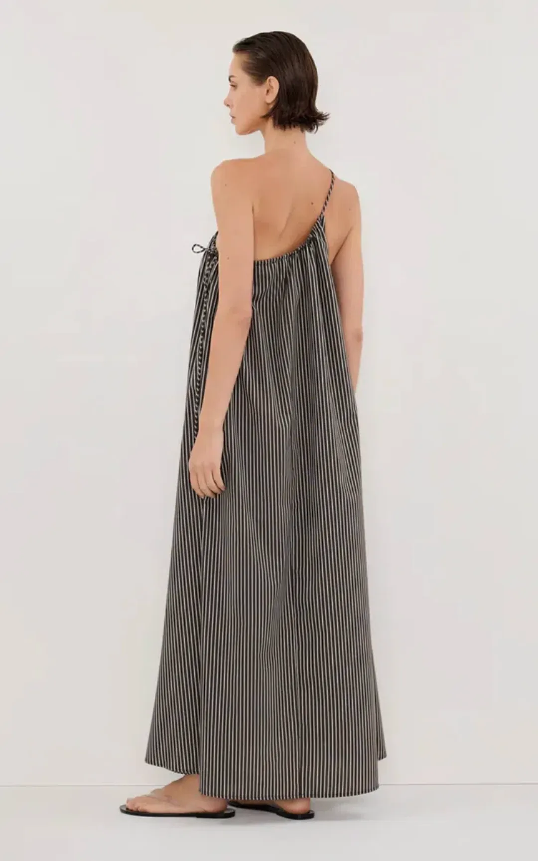 PALMA BITTER CHOC SILK BLEND MIDI DRESS for rent on The Volte - main image