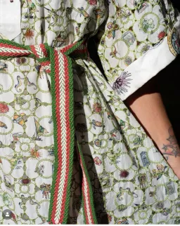 Alemais Sunset Broderie Midi Dress Size 10 fits 12 & 14 with striking belt for rent on The Volte - image 5