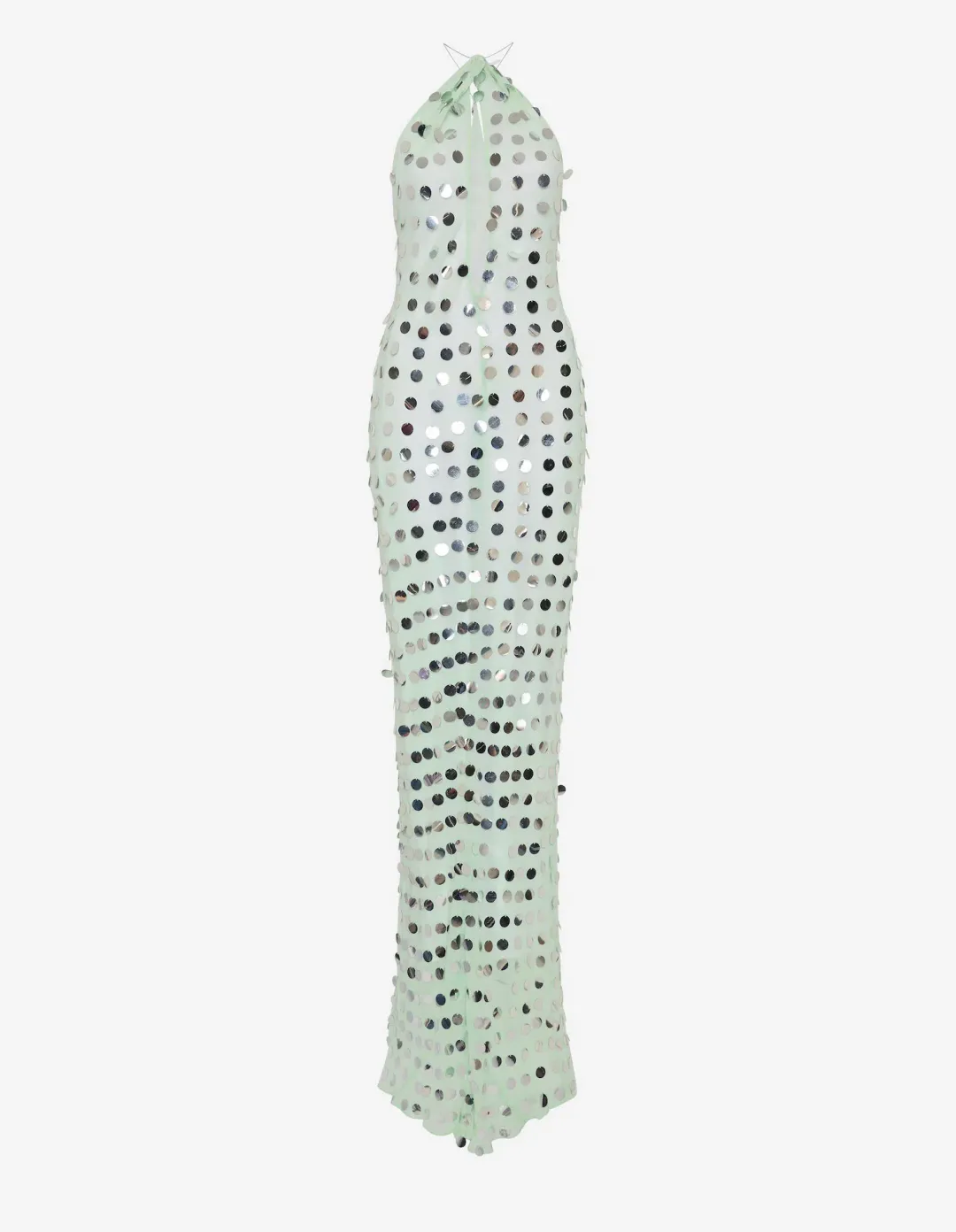 Misha The Mirror Bead Maxi Dress in Mint Size 8 for rent on The Volte - main image