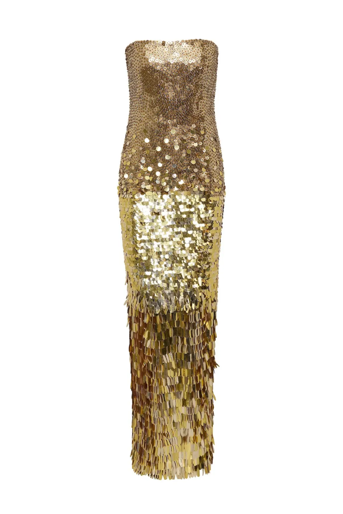 Rachel Gilbert Remy Floor-grazing Gown in Gold Size 8 for rent on The Volte - main image