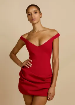 Arcina Ori Avery Mini Dress in Red Size 6 for rent on The Volte - image 2