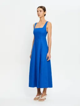 Kivari Elise Midi Dress; cobalt blue; size 10  for rent on The Volte - image 4