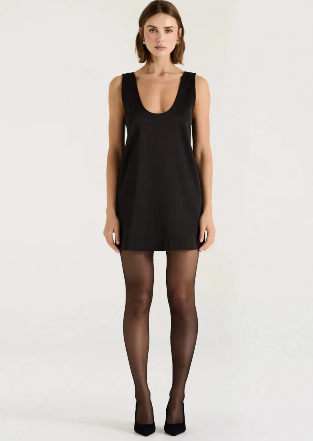 Henne Black Dahlia mini dress size 8 for rent on The Volte - main image
