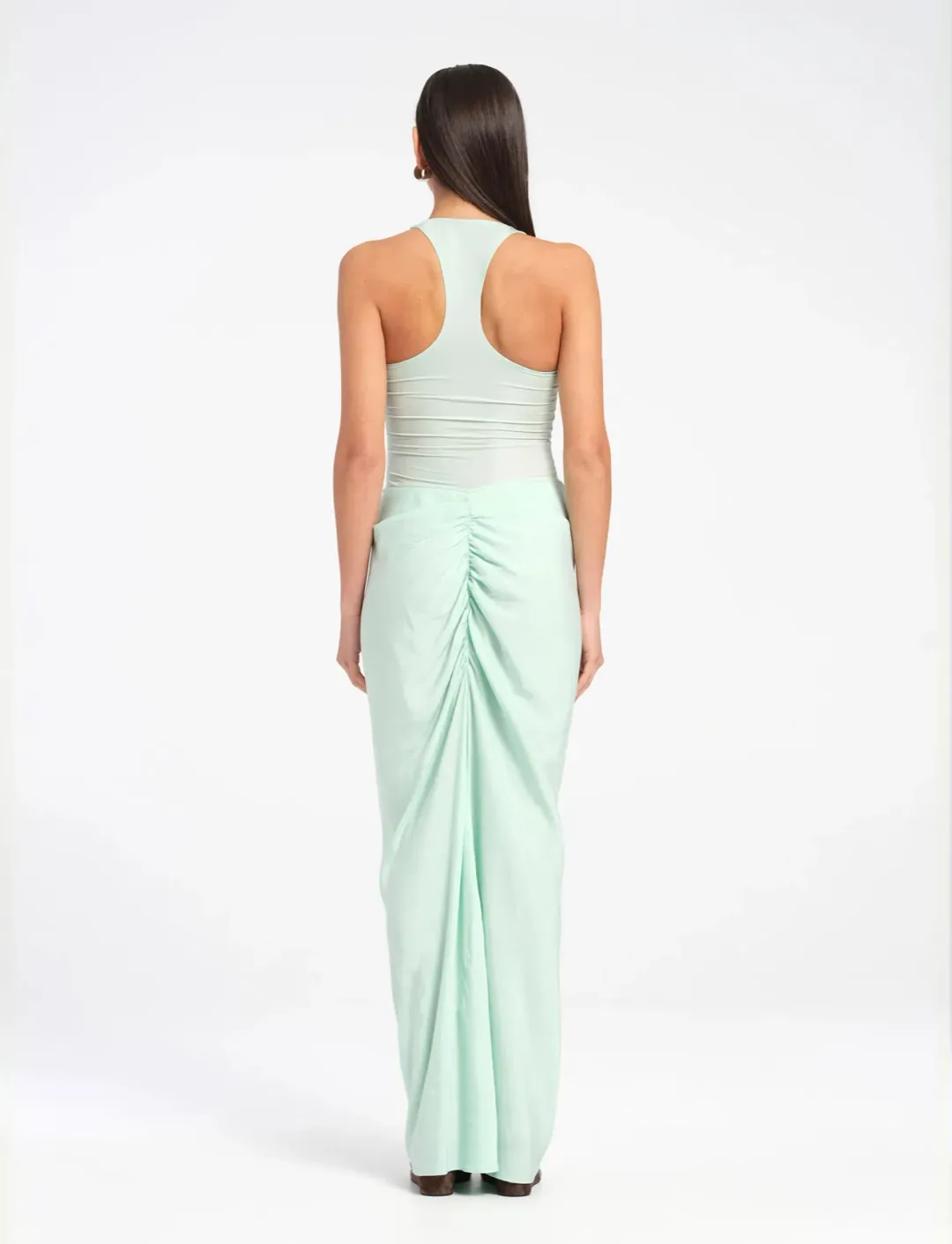 Benni Jade Maxi Dress Size 6 Bleached Aqua for rent on The Volte - main image
