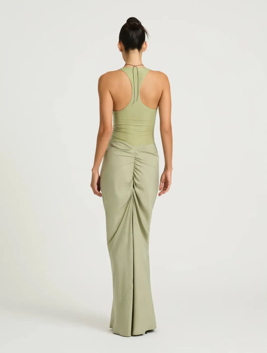 Benni Jade Maxi Dress Size 6 Pistachio  for rent on The Volte - main image