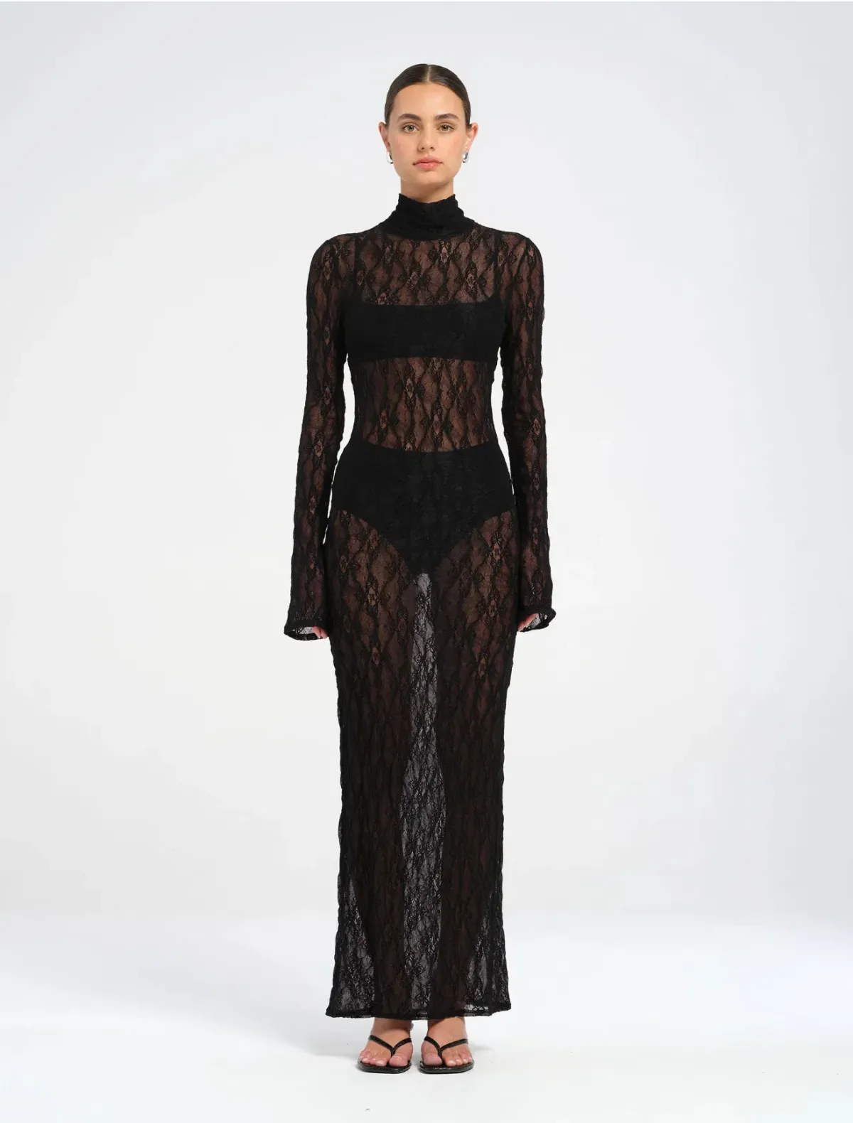 Dante Maxi Dress Size 6 Black for rent on The Volte - main image