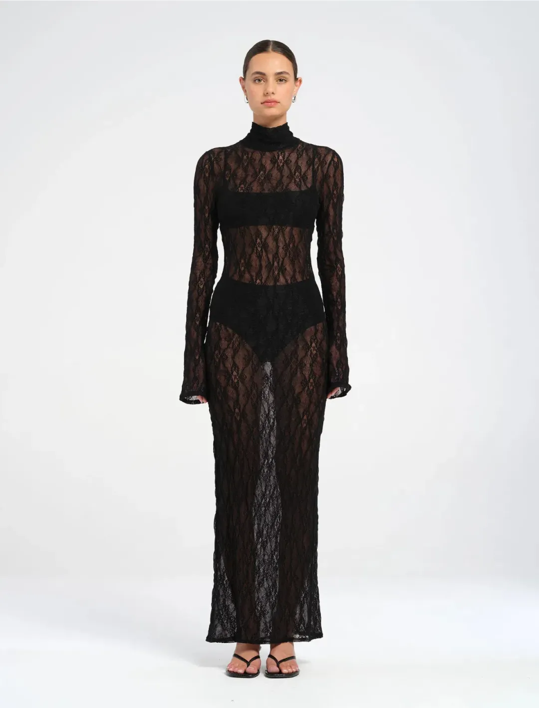 Dante Maxi Dress Size 6 Black for rent on The Volte - main image