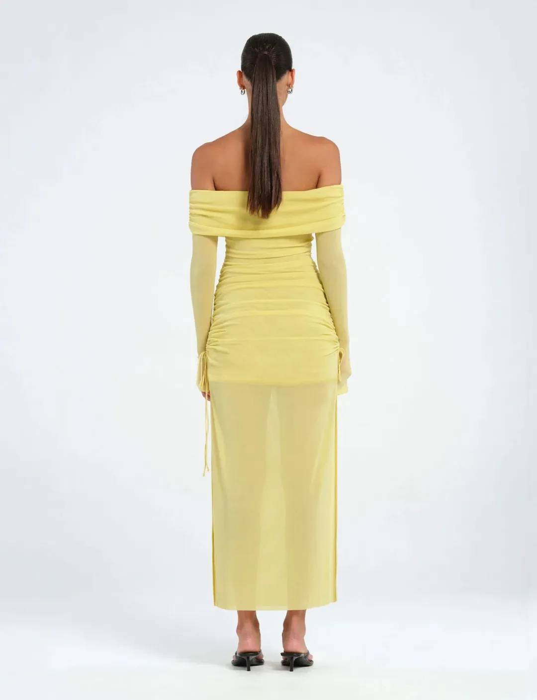 Benni Blaire Midi Dress Size 4 Lemon for rent on The Volte - main image